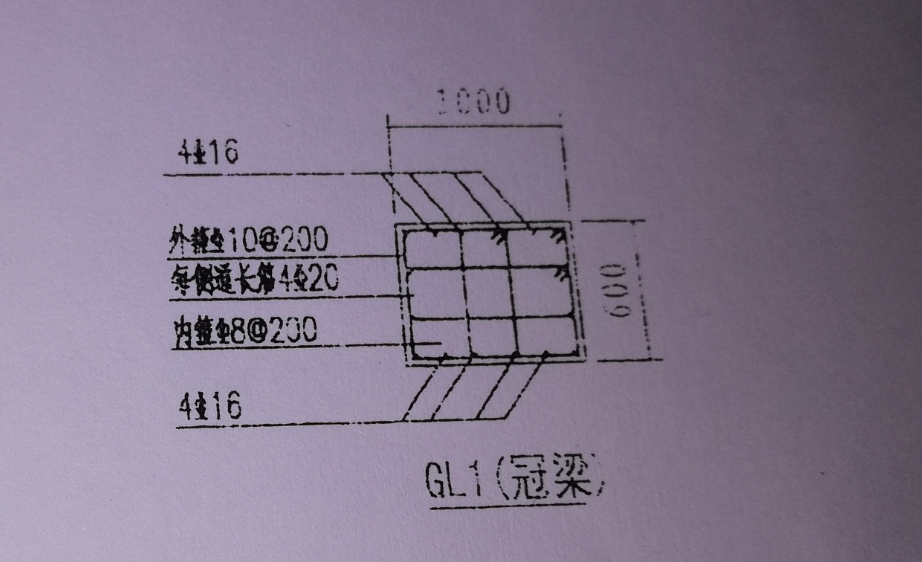 侧面原位标注筋