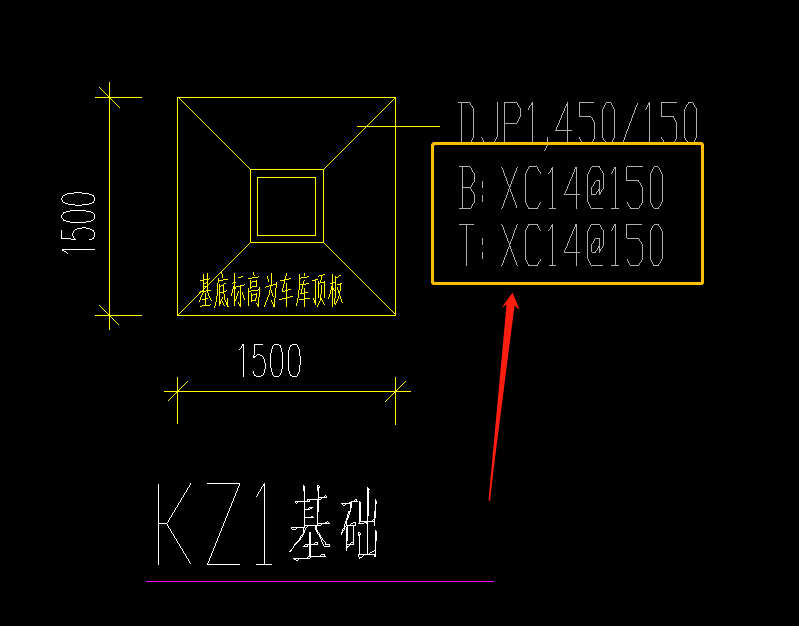 坡型独基钢筋标注怎么看