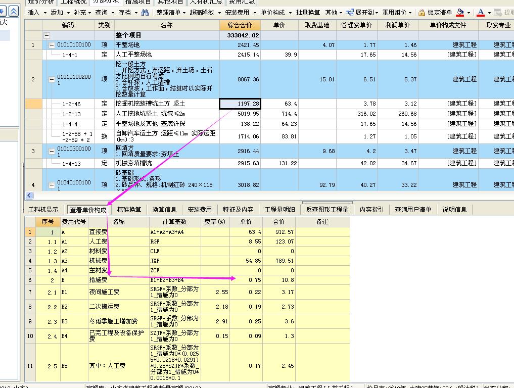 措施费