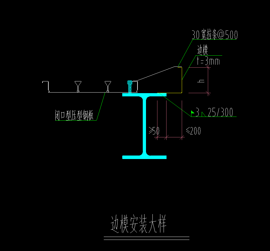 钢当中拉条和边摸工程量怎么计算,分别套什么定额