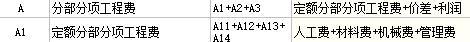 定额分部分项工程费