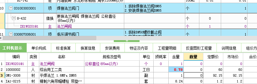 项目特征