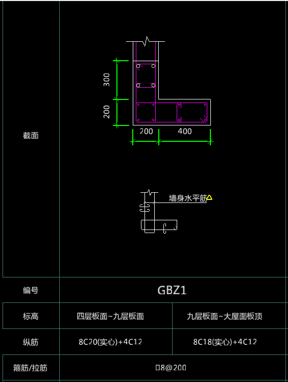 暗柱怎么畫