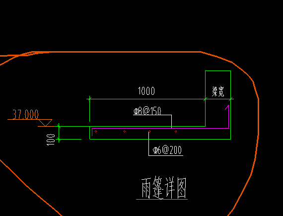 雨棚钢筋怎么布置