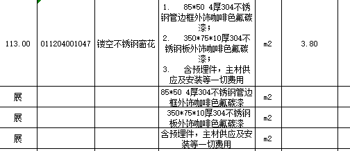 清单项