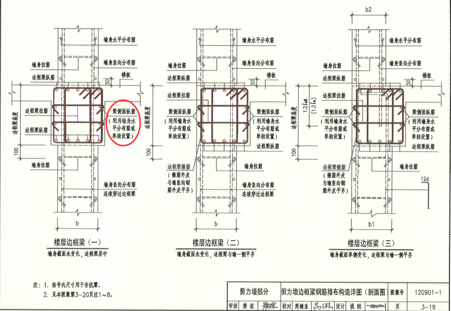 暗梁边框梁侧面纵筋距暗梁边框梁纵筋的距离 选s/2,依据在哪儿?