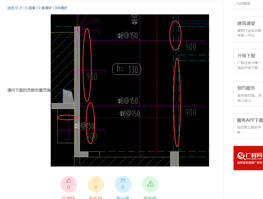 负筋布置范围