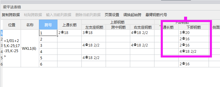 梁原位标注