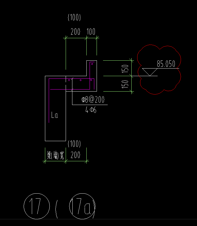 我这种把梁或者墙的尺寸用画出来对吗?