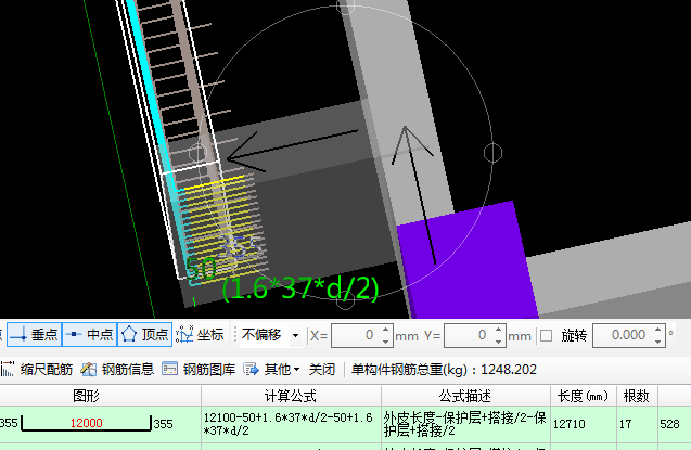 外侧水平筋