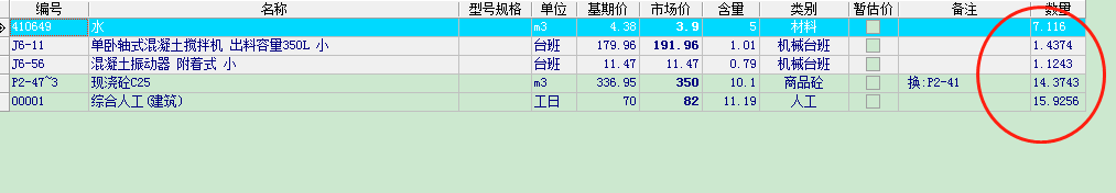 工料机
