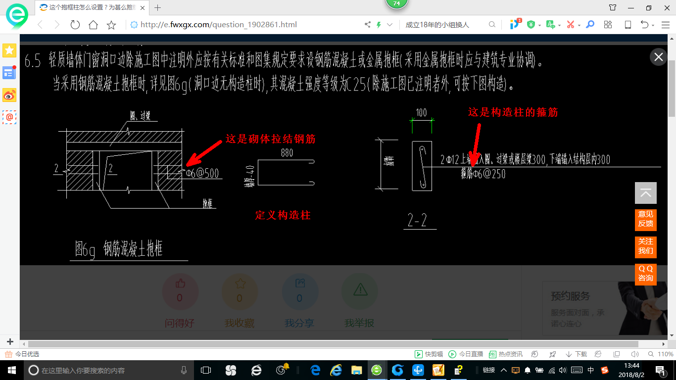 框柱