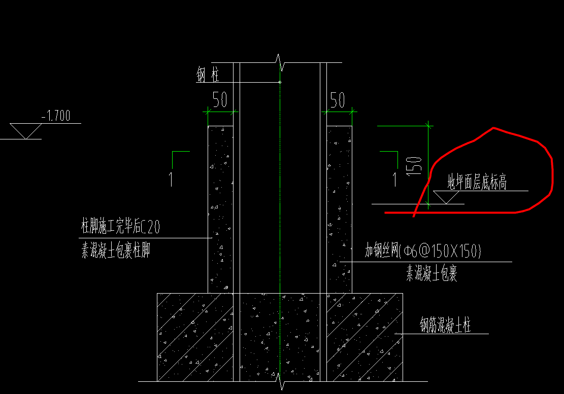 地坪面层底标高一般指哪里