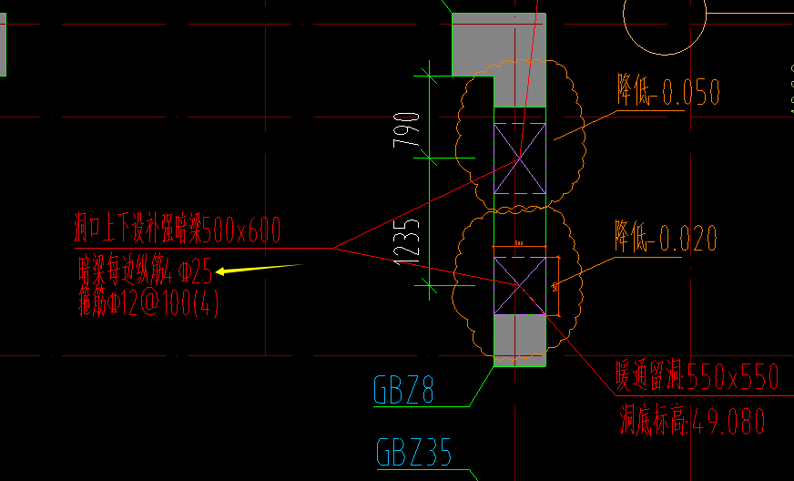 暗梁