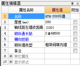 砌体通长筋