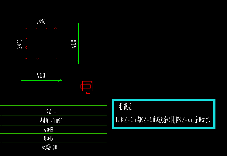 框柱