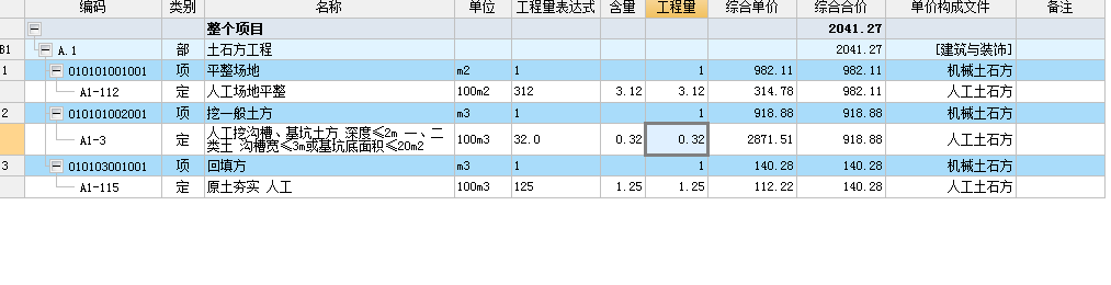 清单编制