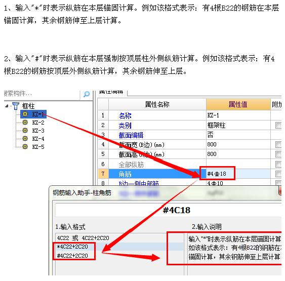 柱纵筋