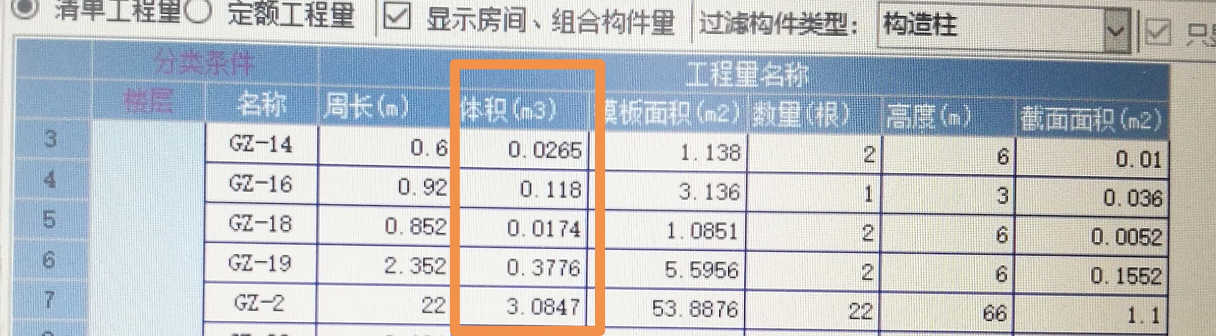 砼量