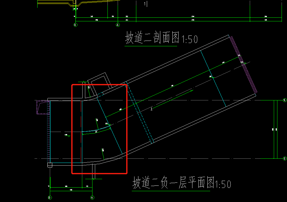 老师,这个汽车坡道旋转部分用三点定义斜板有一块翘起来了,怎么定义才