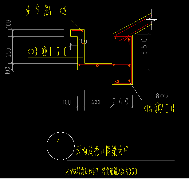 天沟放射筋计算