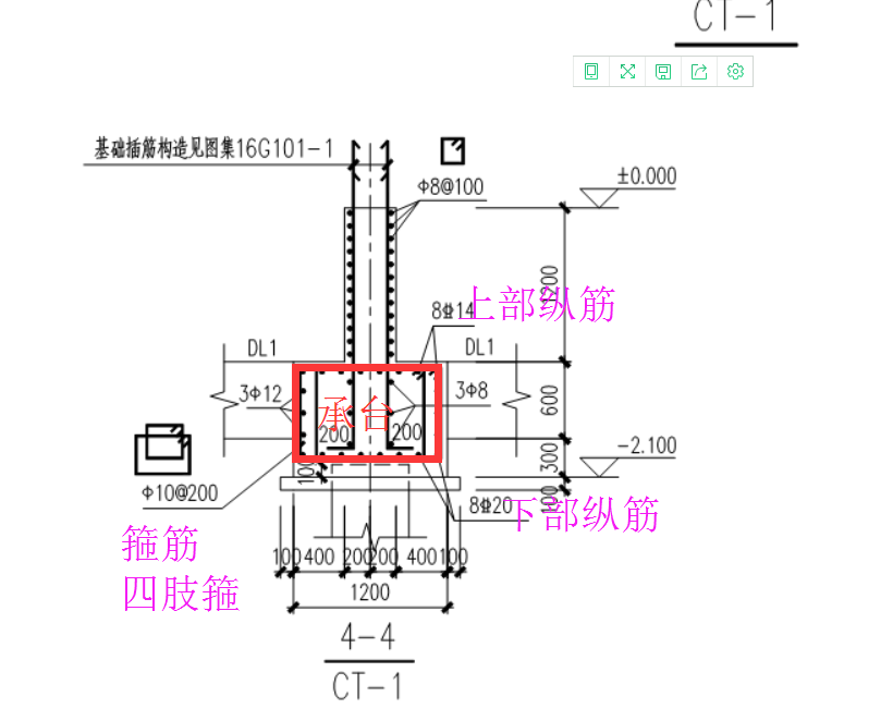 请问此类承台基础配筋怎么在软件中定义梁配筋好像不能绘制