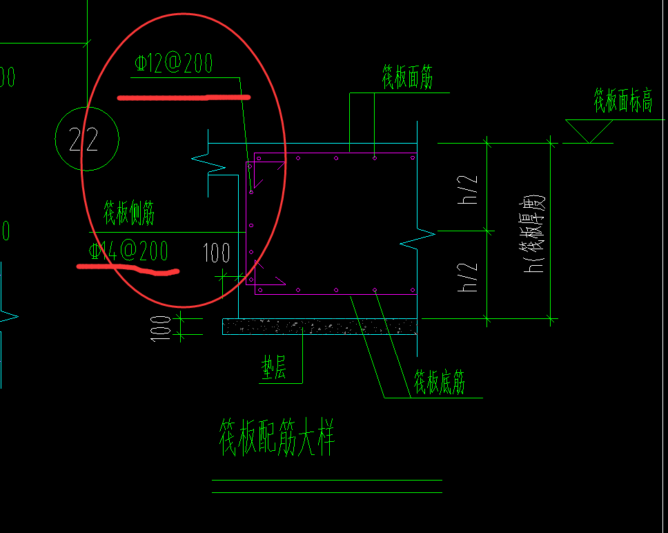 筏板侧面钢筋