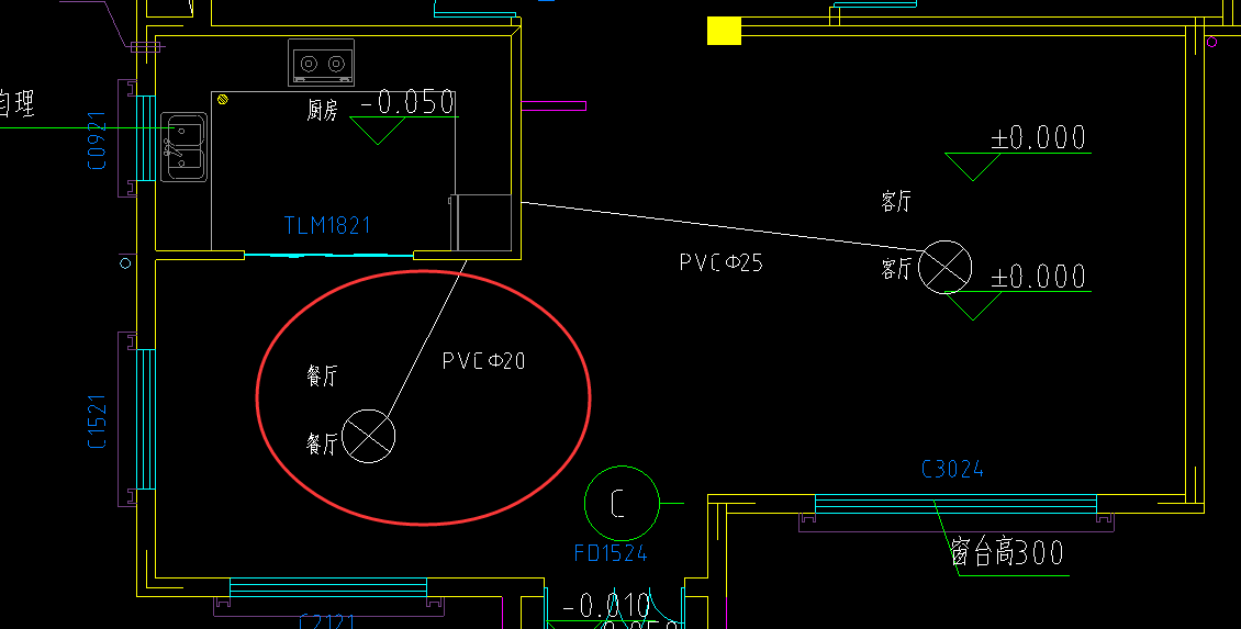 pvcφ20是导线的配管吧?