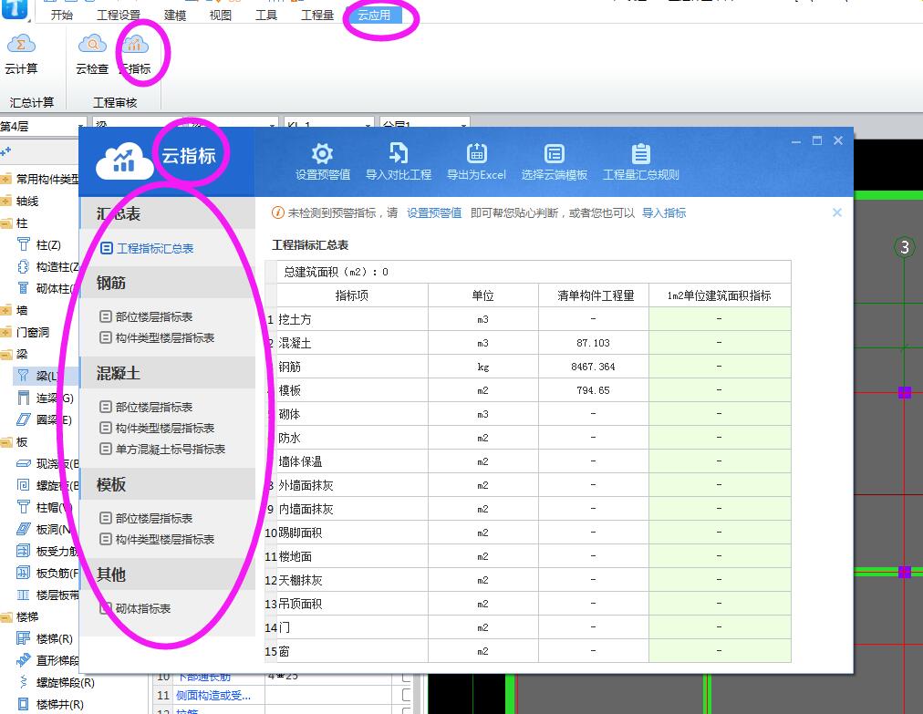 gtj2018为什么没有单方混凝土指标表,工程综合指标表