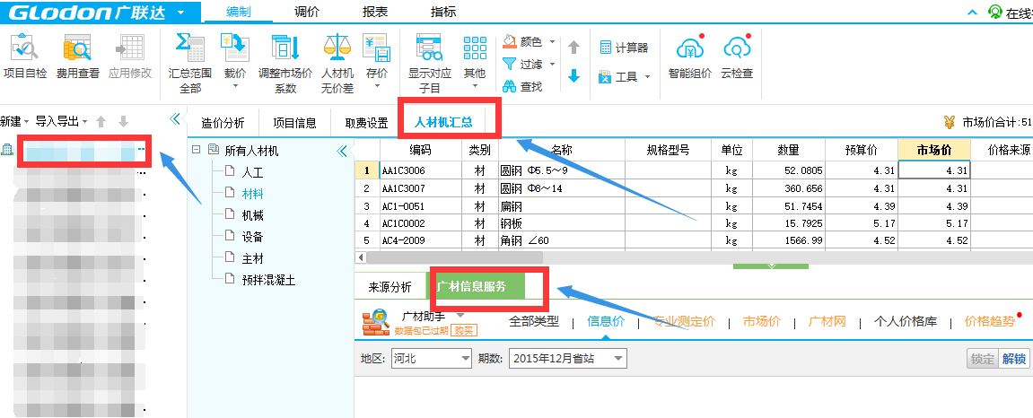 载入信息价