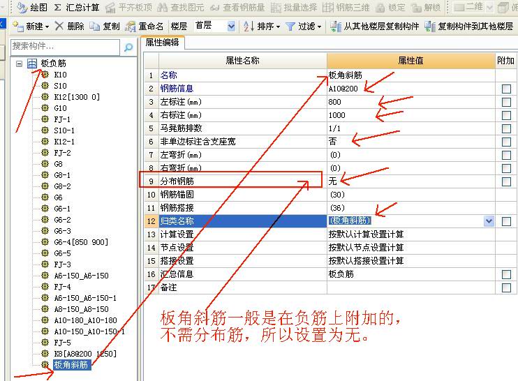 放射筋布置