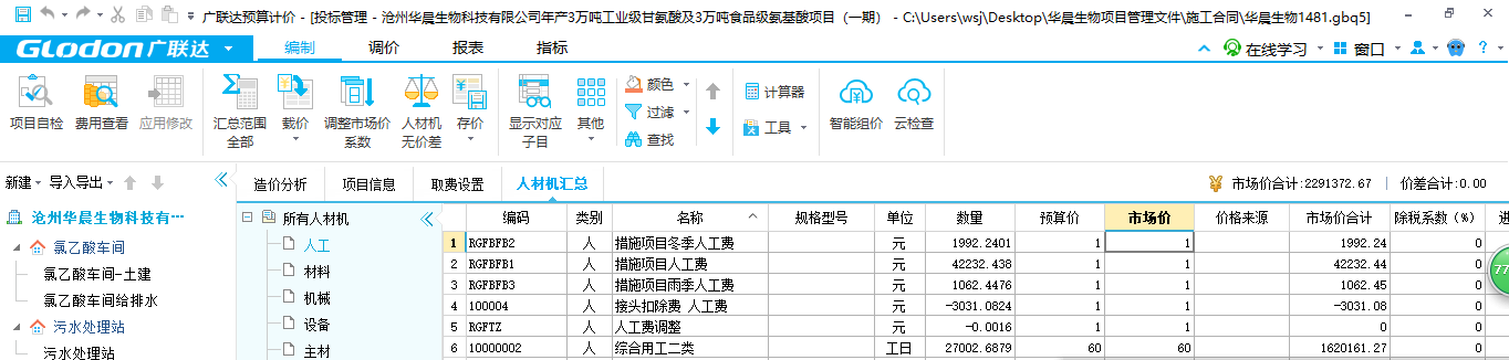 综合合价