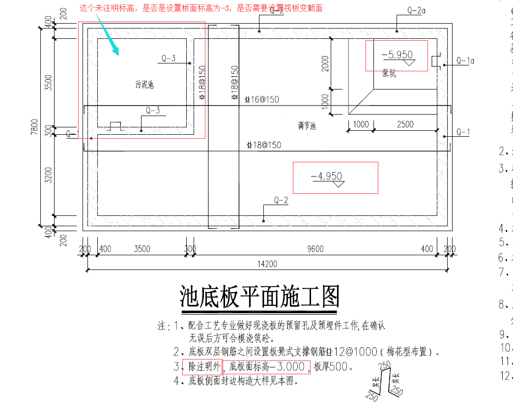 筏板變截面