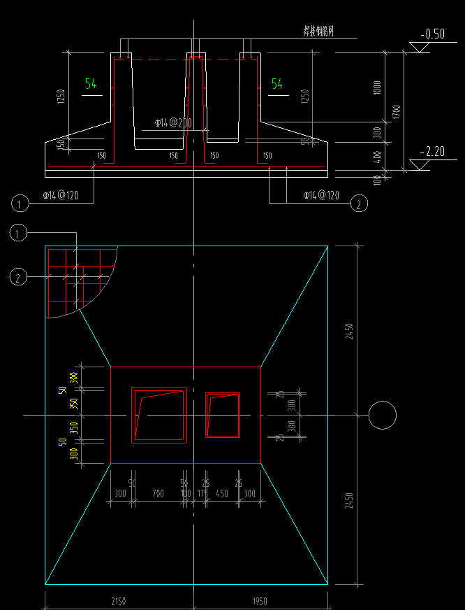 獨立基礎怎么畫