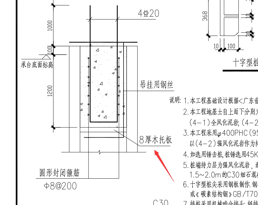 你好预应力管桩的8厚木托板应该套什么定额比较合理