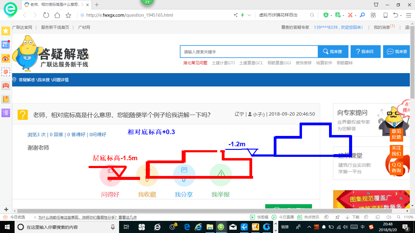 相對底標高