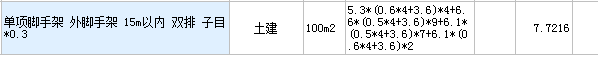 程量表达式