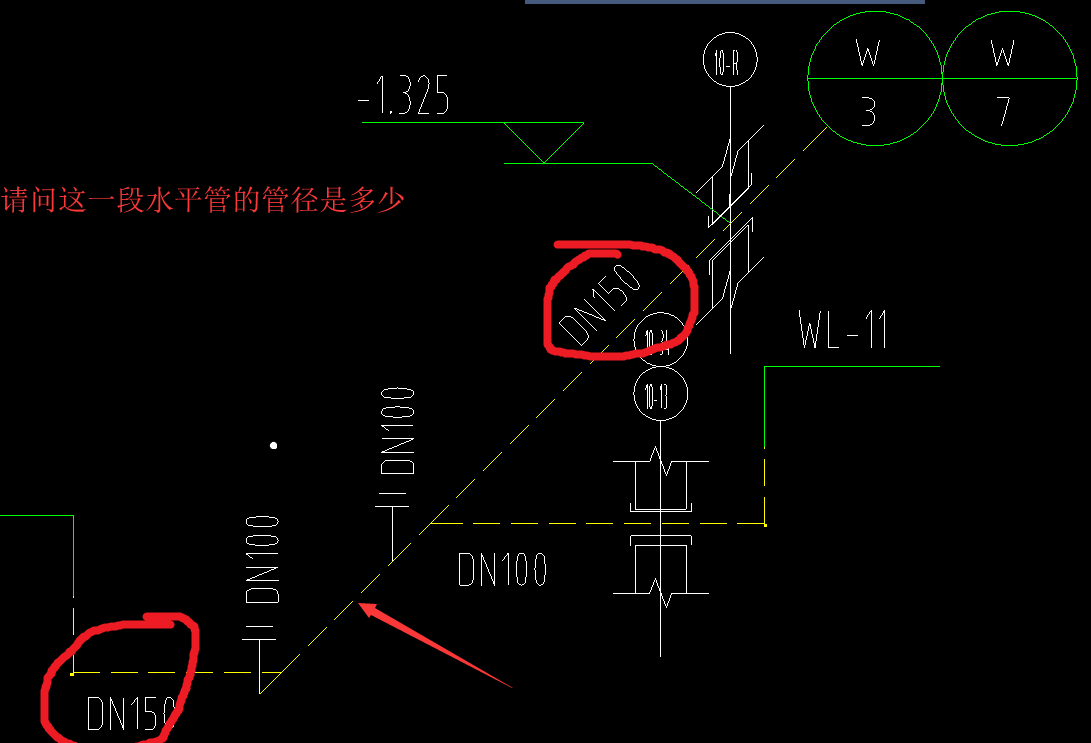 水平管