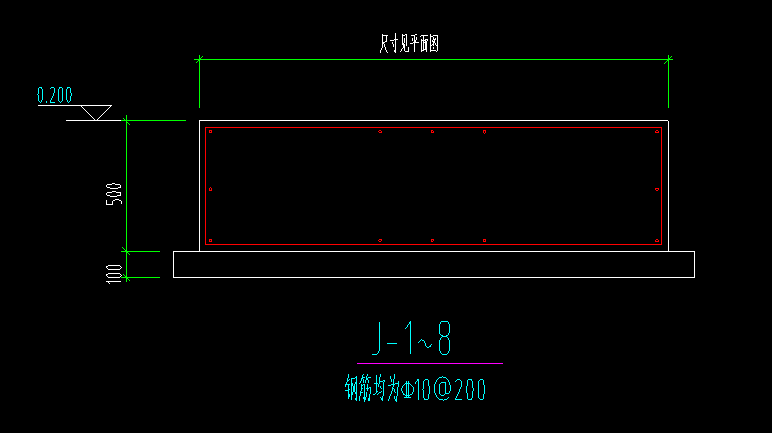 请问图中设备基础配筋中环式的是箍筋吗用直筋可不可以还需要用弯折吗