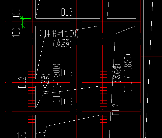 8)这个括号里面表示的是什么?双层梁的范围