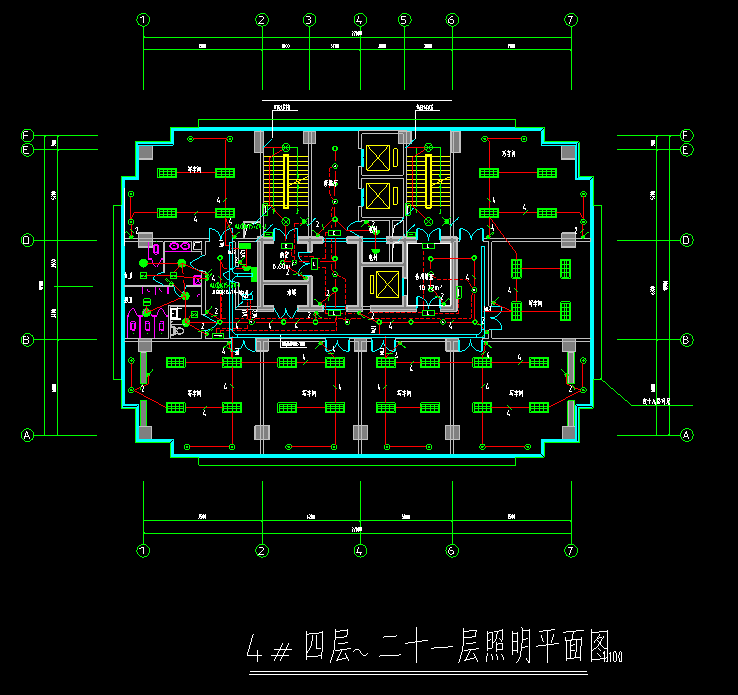 请问一下,gqi裙房上有三栋标准层楼房且轴号是独立的