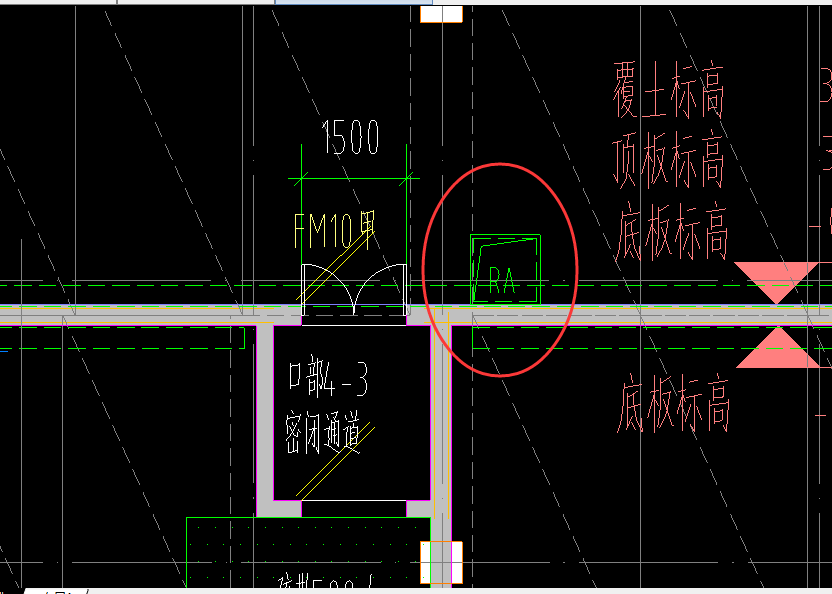 人防集水坑上面写着ra是什么意思