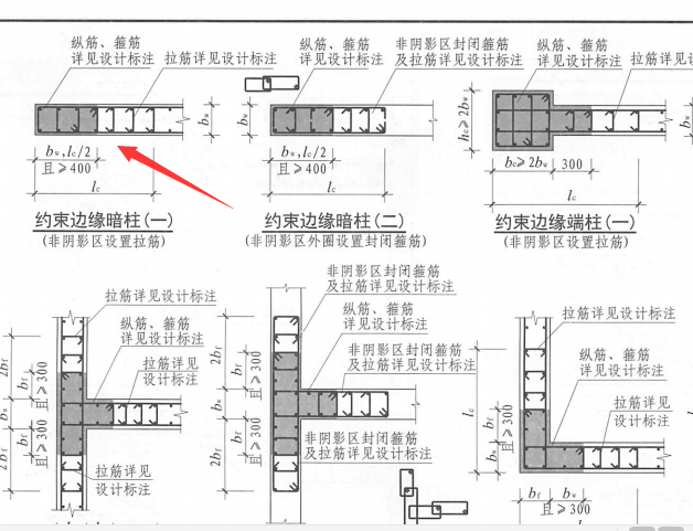 距暗柱边