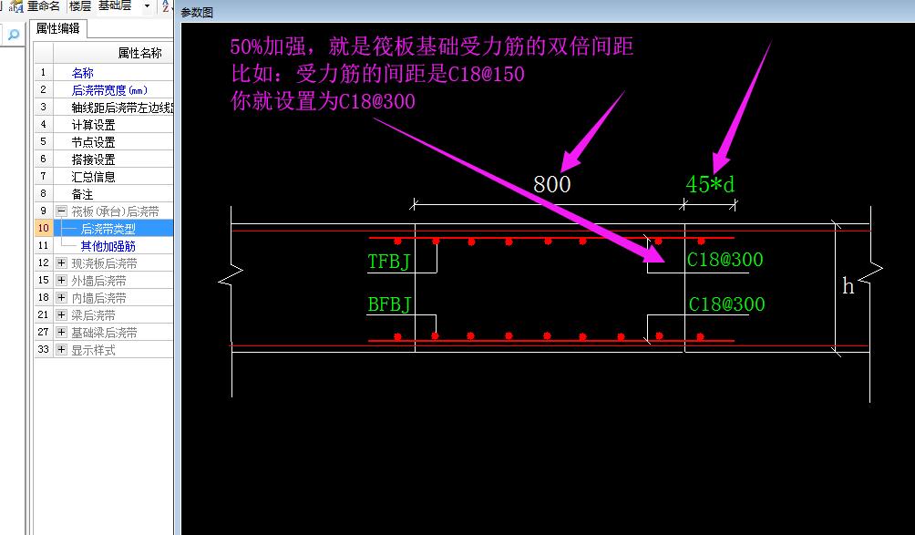 后浇带加强钢筋