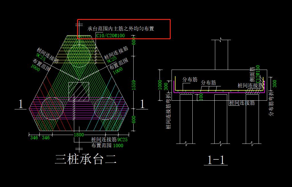 基础中桩承台在广联达的定义问题,请问我标注的那个位置,应该是什么