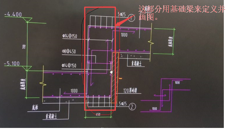 筏板变截面