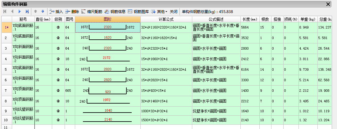 底面钢筋