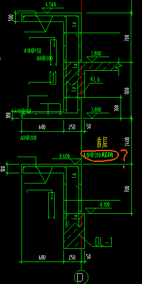 补充问题:按照你说的用挑檐绘图,画好了钢筋怎么布置呀?