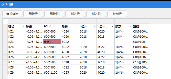 识别柱