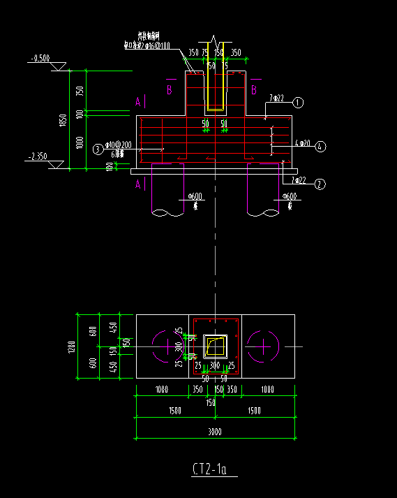 请问这个桩承台该怎么画